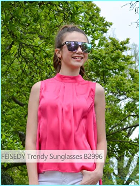 UV400 Oversized Square Sunglasses Unisex Driving Beach Shades main image 5